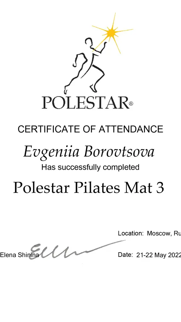Evgeniia Borovtsova Polestar Pilates Mat Шинина